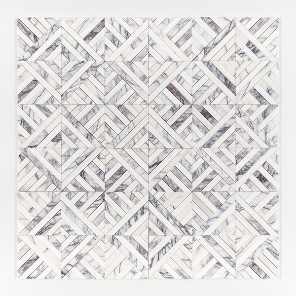 Lilac Honed Ponte Marble Mosaics 14 5/16×14 5/16