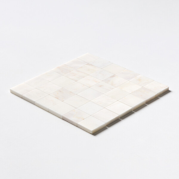 Calacatta Cremo Honed 2×2 Marble Mosaic 12×12