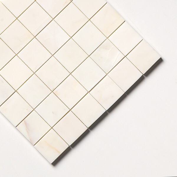 Calacatta Cremo Honed 2×2 Marble Mosaic 12×12