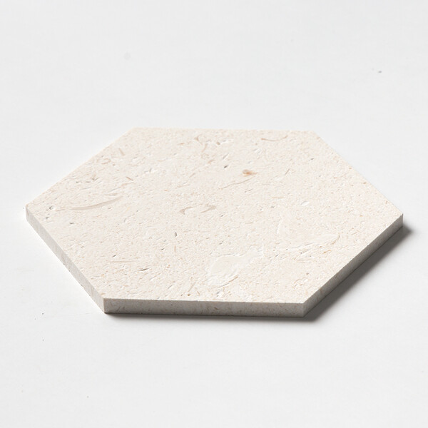 Desert Path Brushed Hexagon 8 Limestone Mosaics 8