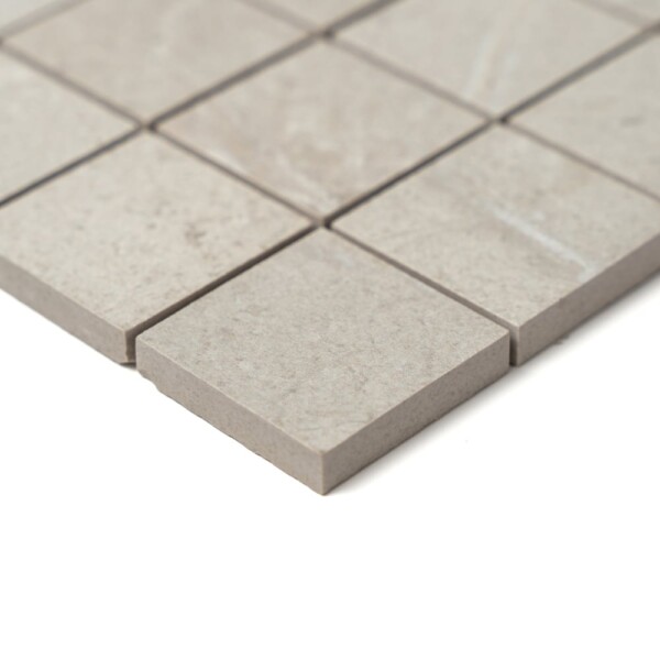 White Natural Matte Straight Joint 2×2 Porcelain Mosaics 12×12