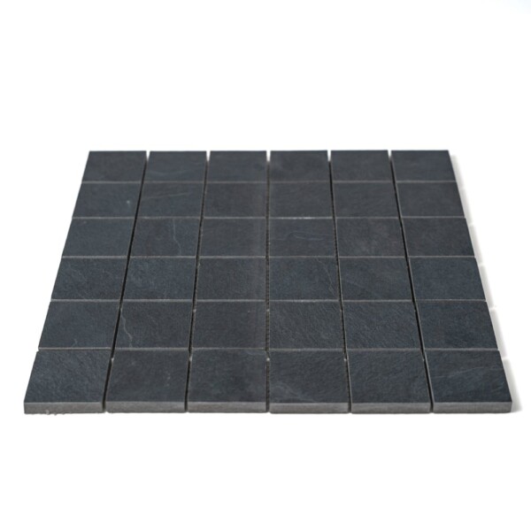 Dark Flow Matte Straight Joint 2×2 Porcelain Mosaics 12×12
