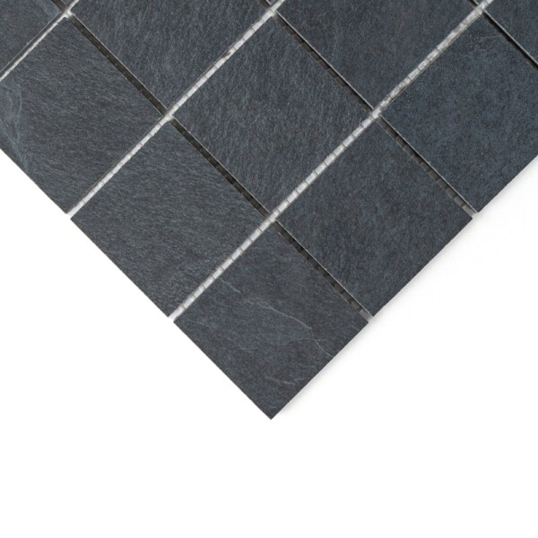 Dark Flow Matte Straight Joint 2×2 Porcelain Mosaics 12×12