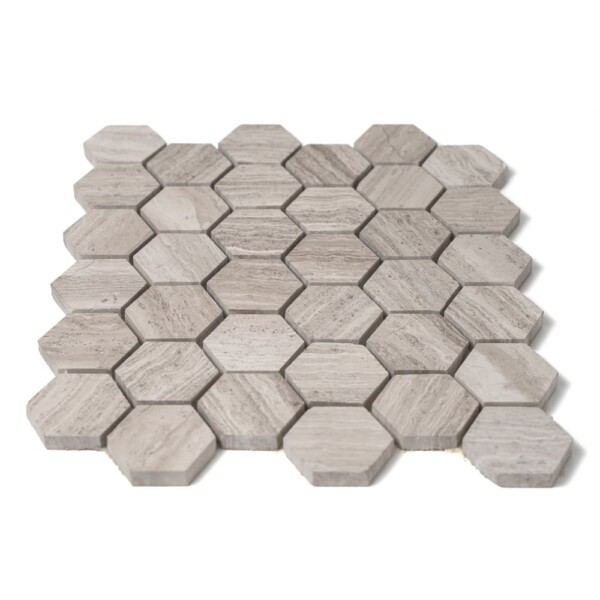 Haisa Light Honed Hexagon Marble Mosaics 12×12