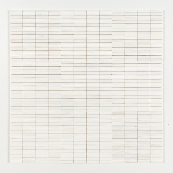 Bianco Dolomiti Honed 5/8×3 Marble Mosaics 12×12