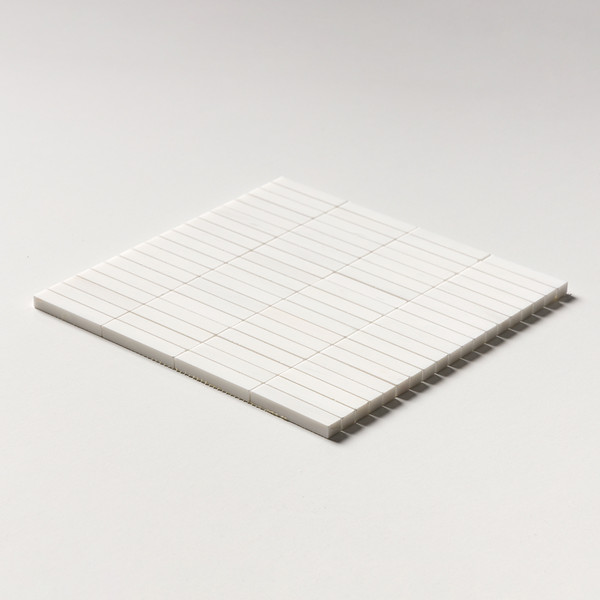 Bianco Dolomiti Honed 5/8×3 Marble Mosaics 12×12