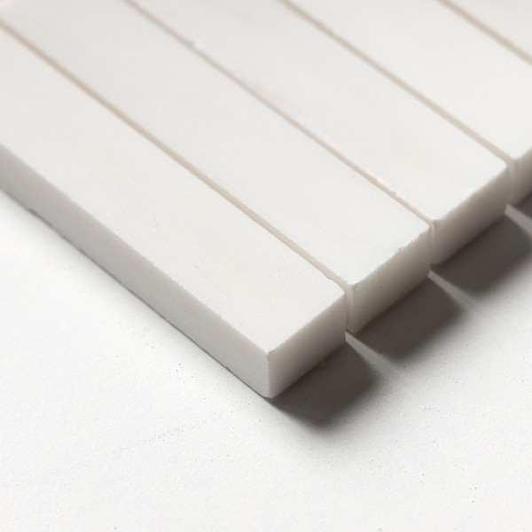 Bianco Dolomiti Honed 5/8×3 Marble Mosaics 12×12