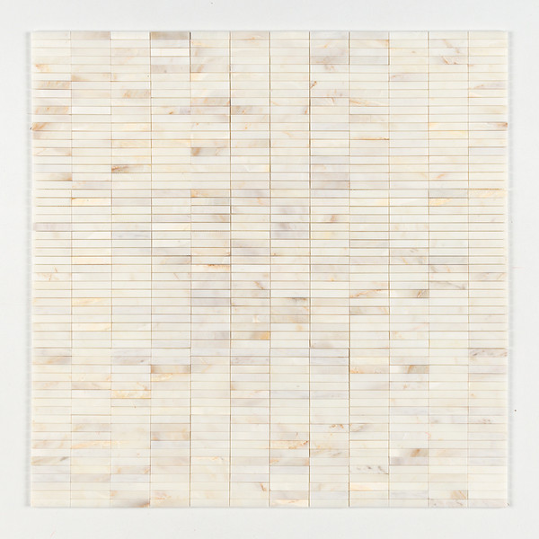 Calacatta Cremo Honed 5/8×3 Marble Mosaic 12×12