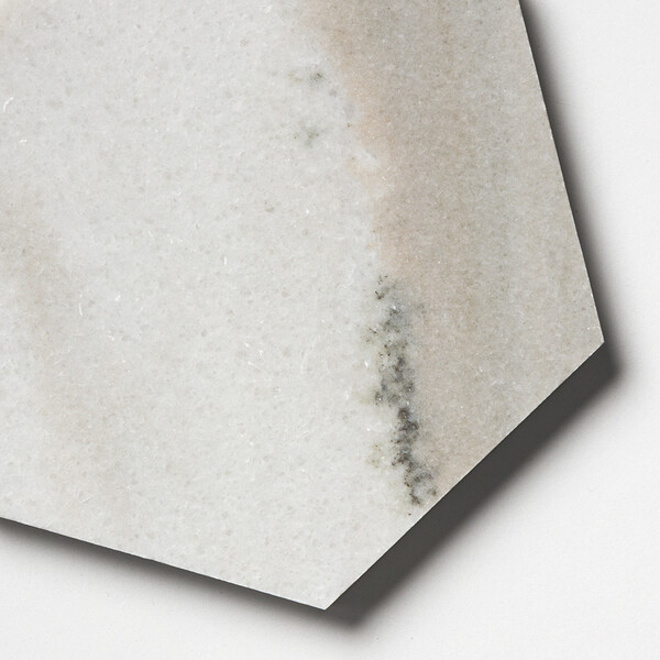 Skyline Honed Hexagon Waterjet Marble Tiles 5 25/32×5