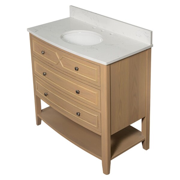Carrara Halcyon Light Oak Bathroom Vanities 31×19