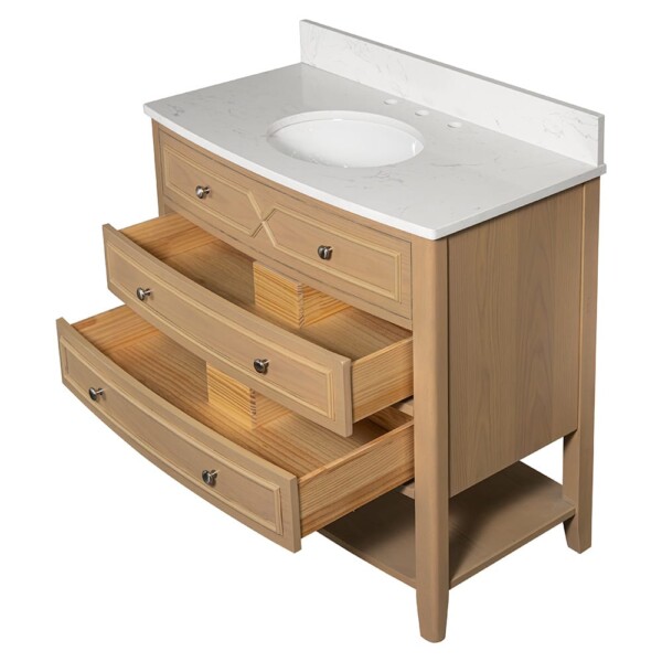 Carrara Halcyon Light Oak Bathroom Vanities 31×19