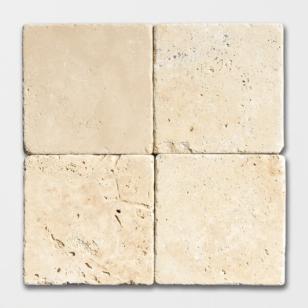 Chiaro Tumbled Travertine Tiles 4×4