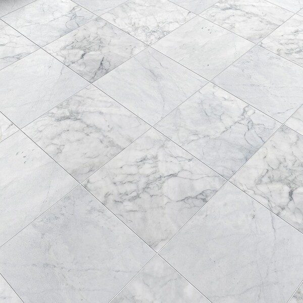 Azulejos de mármol Carrara T pulido de 12×12