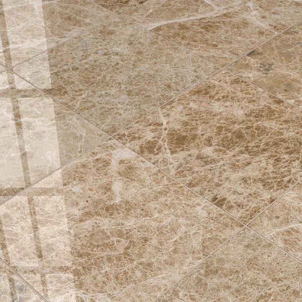 Emperador Light Polished Marble Tiles 18×18