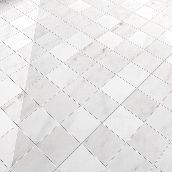 Carrara T Polished Marble Tiles 5 1/2×5 1/2
