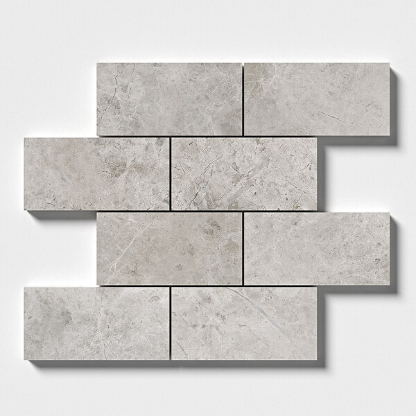 Silver Mystique Polished Marble Tiles 2 3/4×5 1/2
