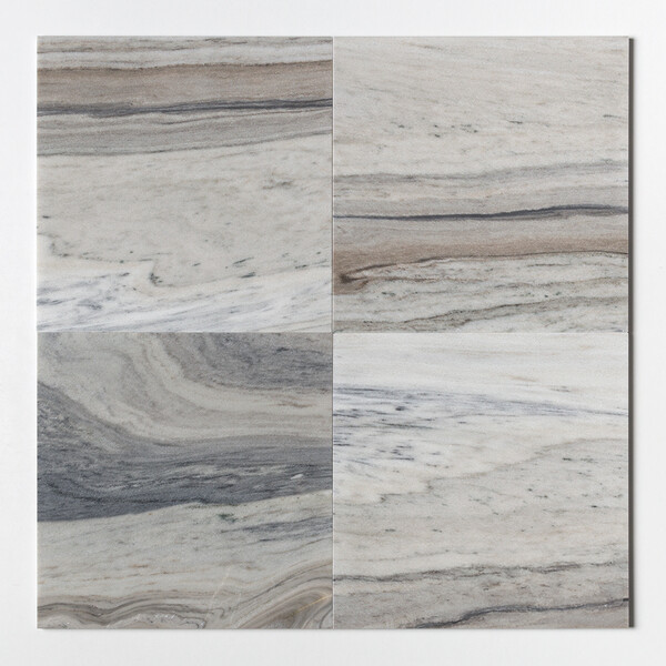 Silver Sky Polished Marble Tiles 18×18