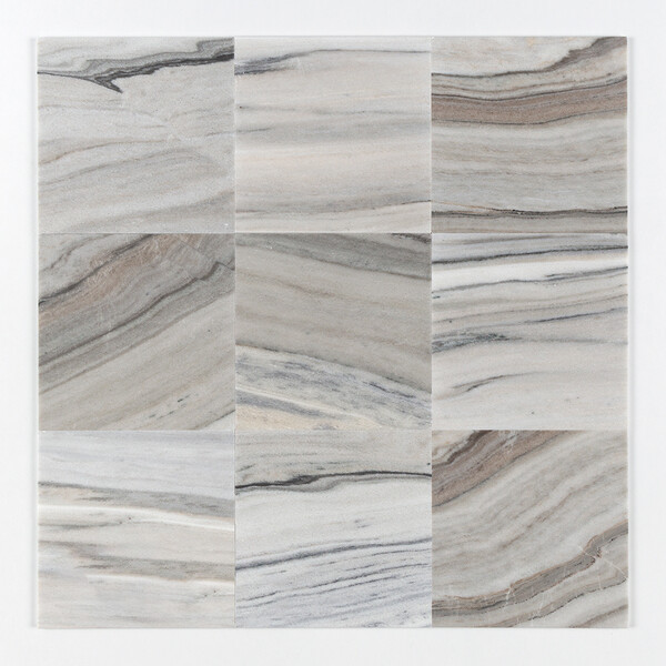 Silver Sky Honed Marble Tiles 12×12