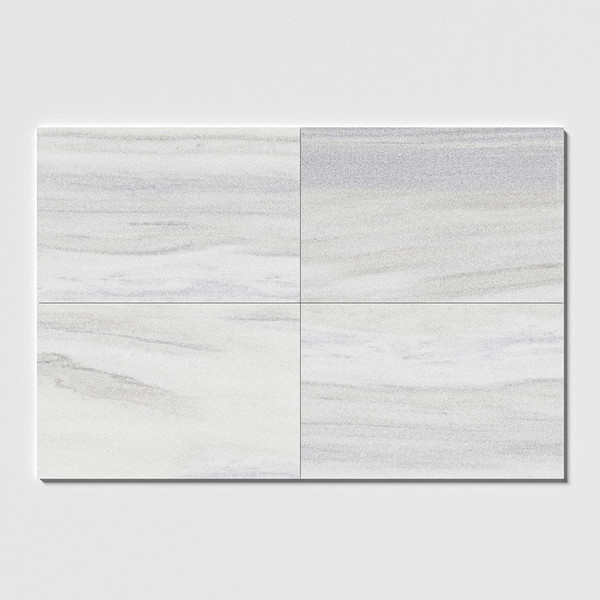 Silver Sky Fine Textured Marble Tiles 16×24