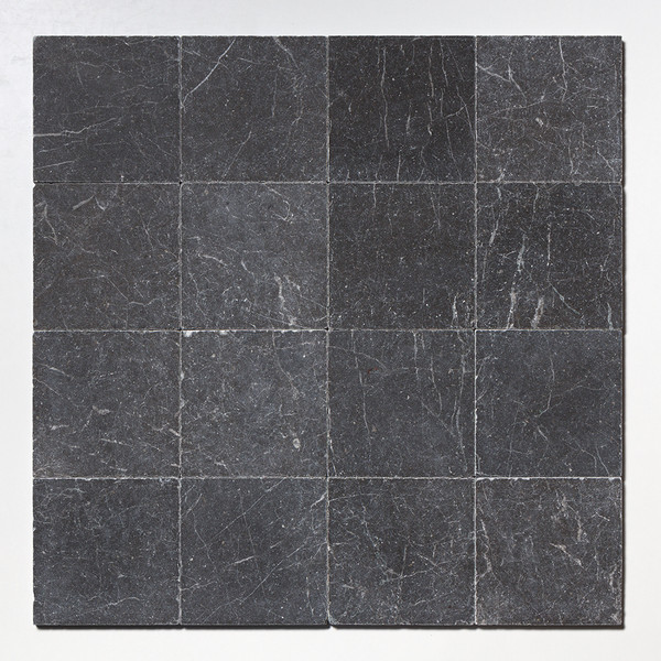 Iris Black Brushed Marble Tiles 8×8