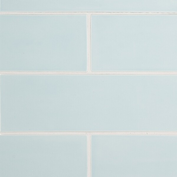 Seafoam Glossy Subway Ceramic Tiles 4×12