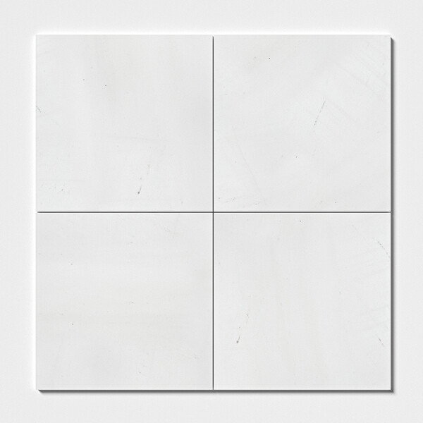 Alpina White T Honed Marble Tiles 18×18