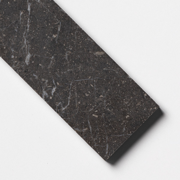 Iris Black Honed Subway Marble Tiles 3×12