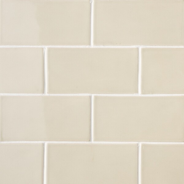 Sand Glossy Subway Ceramic Tiles 3×6