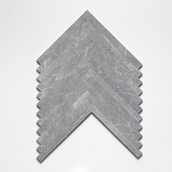 Iris Black Fine Textured Plank Marble Tiles 1 9/16×18