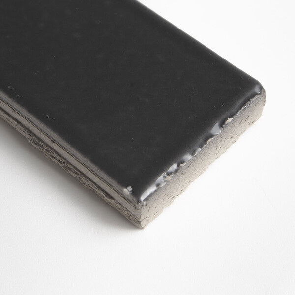Graphite Mist Glossy Ceramic Tiles 2 1/8×7 1/2