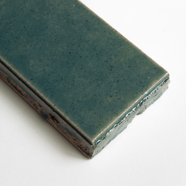Aqua Marine Textured Glazed Terracotta Tiles 2 1/8×7 1/2