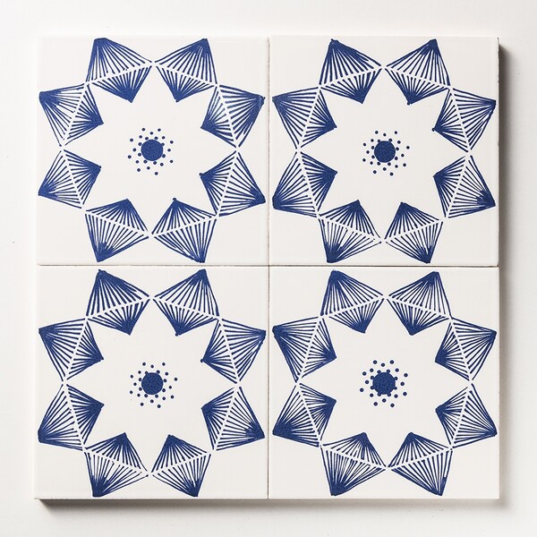 Blue Glossy Ceramic Tiles 6×6