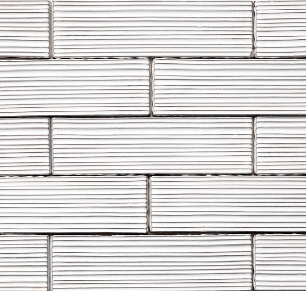 Snow Glossy Dritta Zellige Look Terracotta Accent Tiles 2 1/4×7 7/8