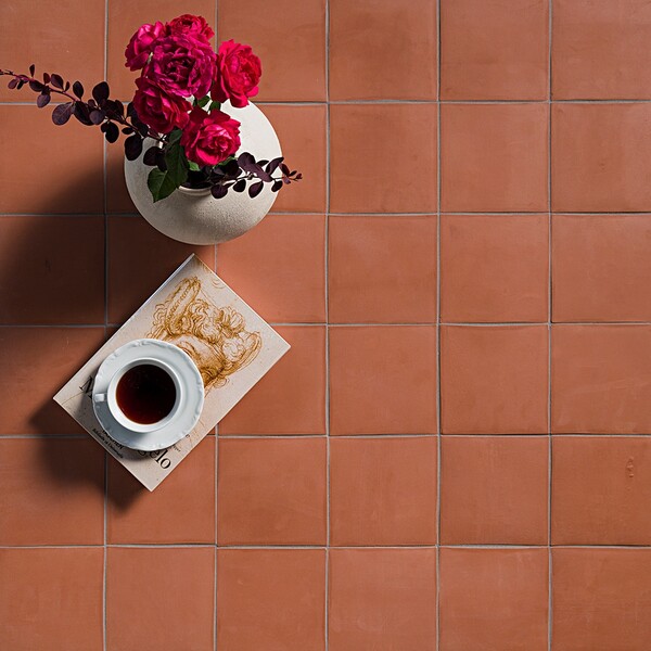 Handpressed Cotto Dark Natural Terracotta Tiles 6×6