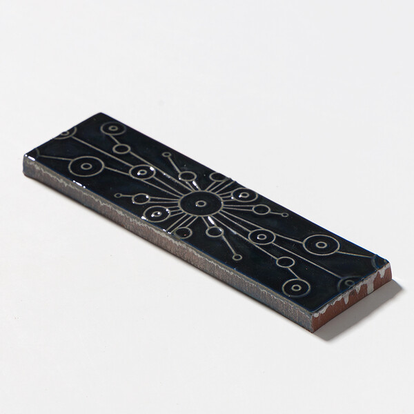 Atlantic Glossy Stellar Glazed Terracotta Accent Tiles 2 1/4×7 7/8