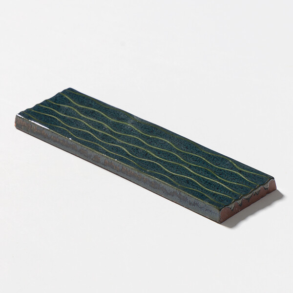 Juniper Glossy Rivulet Glazed Terracotta Accent Tiles 2 1/4×7 7/8