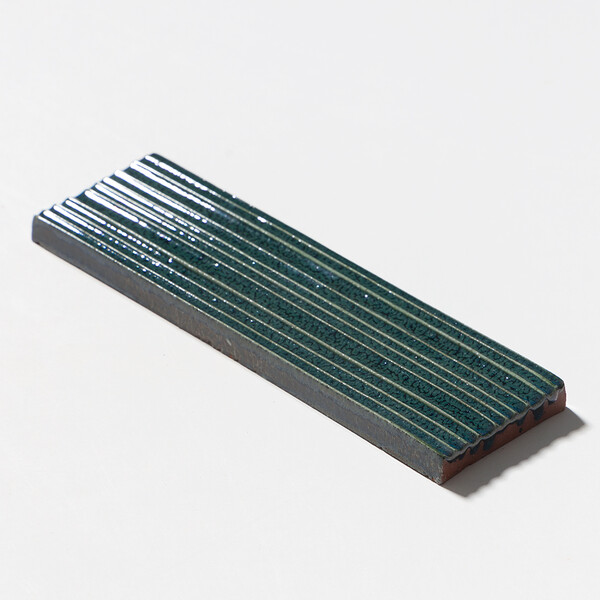 Juniper Glossy Legato Glazed Terracotta Accent Tiles 2 1/4×7 7/8