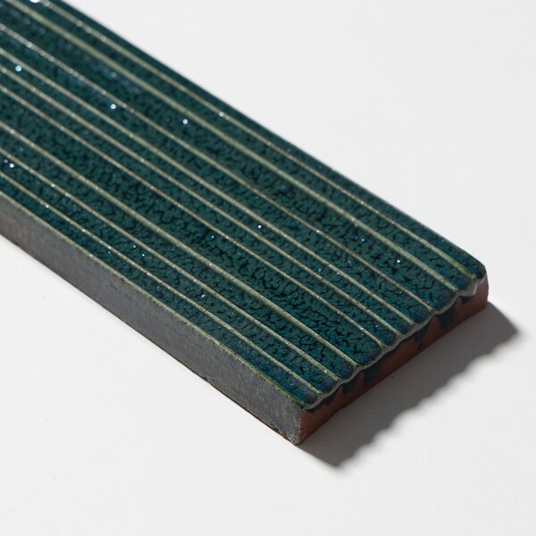 Juniper Glossy Legato Glazed Terracotta Accent Tiles 2 1/4×7 7/8
