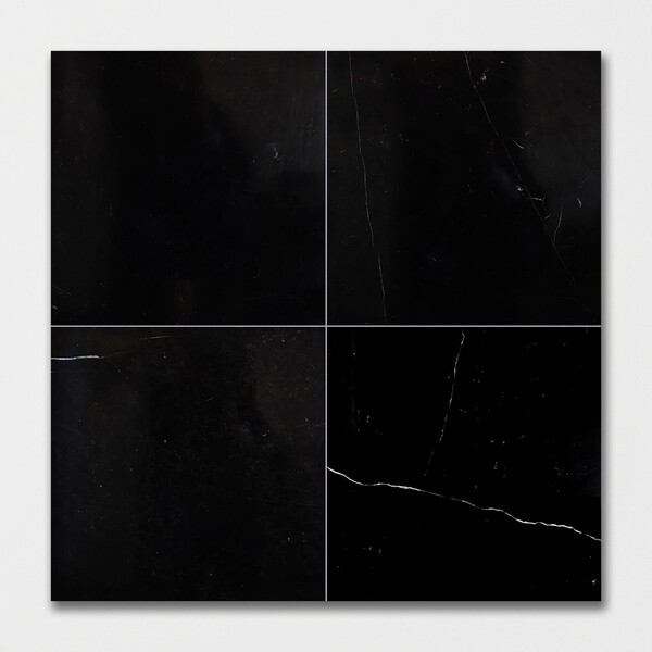 Black Polished  Marble Tiles 18×18