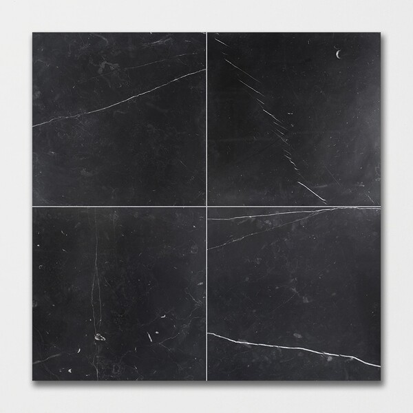 Black Honed  Marble Tiles 18×18