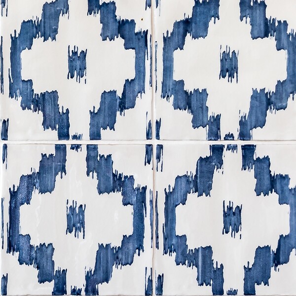 Azulejos de cerámica craquelada Ikat 8×8