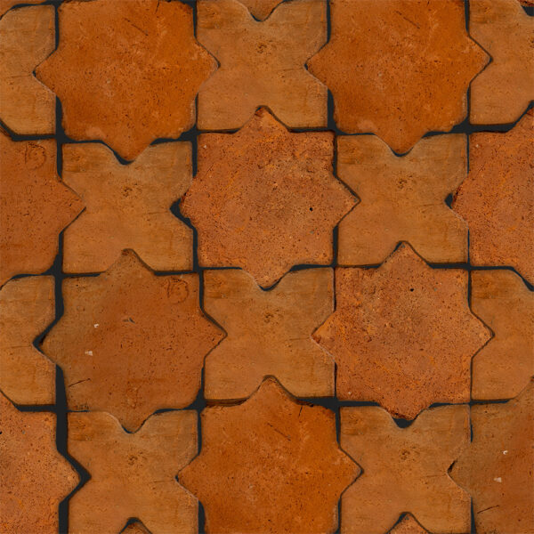 Rustic Cotto Natural Star Terracotta Tiles 4×4