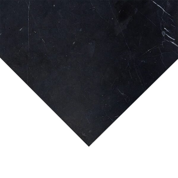Black, Carrara T Honed Checkerboard Pattern Marble Tiles 12×12