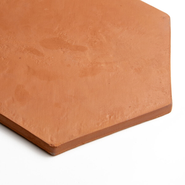 Sunrise Natural Hand Pressed Hexagon 8 Terracotta Tiles 8×8