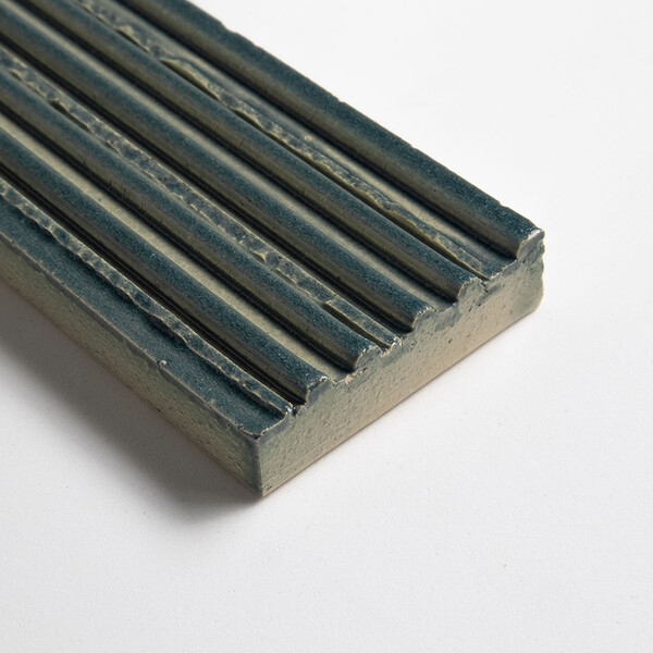 Ocean Leather Fluted Thin Brick Tiles 2 1/4×7 9/16
