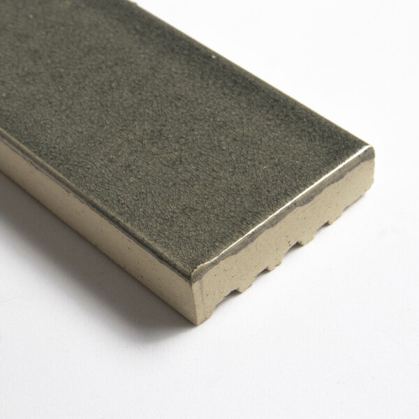 Ash Glossy Subway Glazed Terracotta Tiles 2 1/4×7 9/16