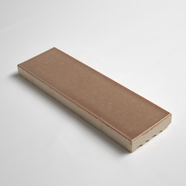 Salmon Leather Subway Thin Brick Tiles 2 1/4×7 9/16