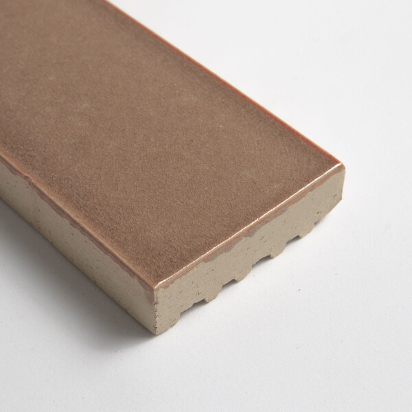 Salmon Leather Subway Thin Brick Tiles 2 1/4×7 9/16