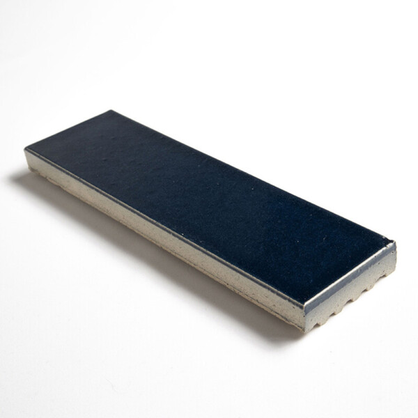 Navy Leather Subway Glazed Terracotta Tiles 2 1/4×7 9/16