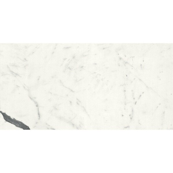Bianco S Polished Marble Look Porcelain Tiles 12×24